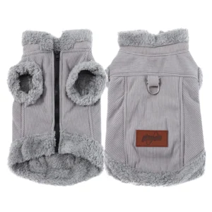 Pet Dog Clothes Winter Warm Coat Jacket For Small Medium Dogs Cat Puppy Fleece Vest With D-ring Chihuahua Pug Sweater Costume