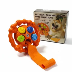 6in Dog Interactive Chewing Toy Tear-resist Tug Ball for Dog Treat Anti Bite Beef Flavor Pet Train Stress Relief w Hiding Ropes