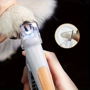 LED Light Pet Nail Clipper Scissors - Professional Claw Cutter for Dogs & Cats
